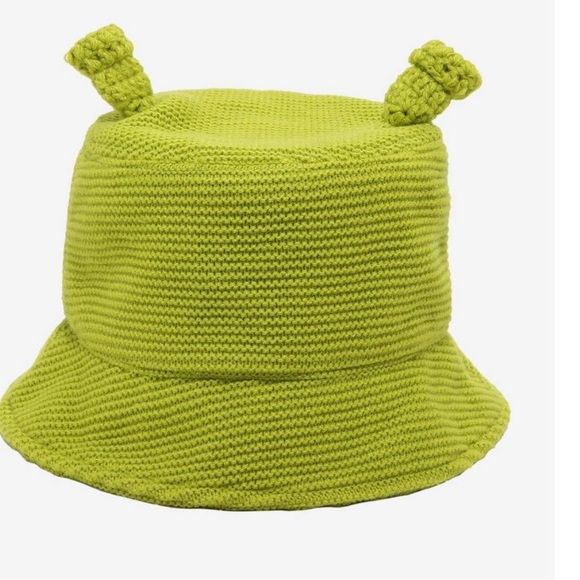 Hot Topic Accessories Hot Topic Shrek 3d Knit Bucket Hat For Ages 4